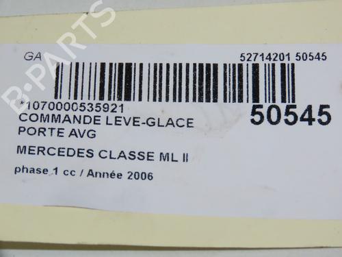Left front window switch MERCEDES-BENZ M-CLASS (W164) ML 320 CDI 4-matic (164.122) | BP18415156I27 