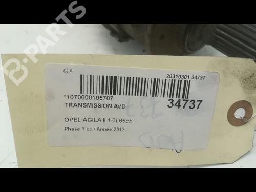 Right front driveshaft OPEL AGILA (B) (H08) 1.0 (F68) | BP9616181M39 