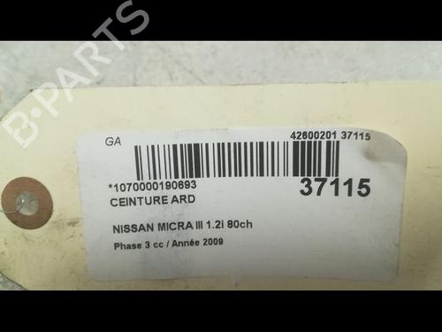 Used Rear right belt tensioner NISSAN MICRA III (K12) [2002-2011]  23174956