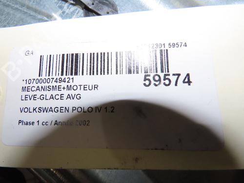 Used Front left window mechanism Front left window mechanism VW POLO IV (9N_, 9A_) 1.2 12V (64 hp) 39893918 39893918