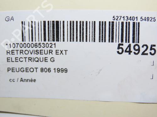 Used Left mirror Left mirror PEUGEOT 806 (221) [1994-2002] 30797588 30797588