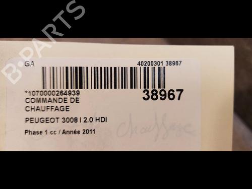 Used Climate control PEUGEOT 3008 I MPV (0U_) 2.0 HDi 150 / BlueHDi 150 (150 hp) 9612022