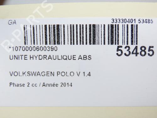ABS pump VW POLO V (6R1, 6C1) 1.4 TDI | BP28801634M43 