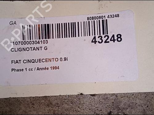 Used Left front indicator FIAT CINQUECENTO (170_) 0.9 i.e. S (170AF, 170CF) (40 hp) 9619757