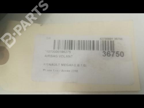 Driver airbag RENAULT MEGANE III Hatchback (BZ0/1_, B3_) 1.6 16V Hi-Flex (BZ03) | BP9603067C9 