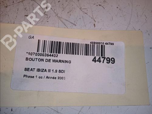 Warning switch SEAT IBIZA III (6L1) 1.9 SDI | BP11100792I22 