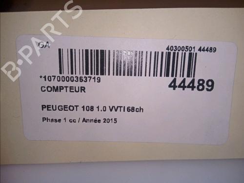 Used Instrument cluster PEUGEOT 108 1.0 VTi (69 hp) 12065668