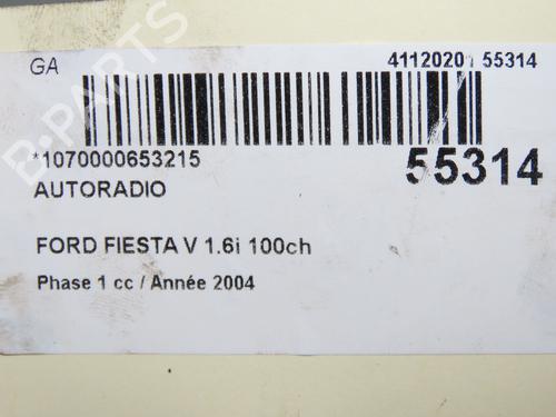 Used Radio FORD FIESTA V (JH_, JD_) 1.6 16V (100 hp) 31274375
