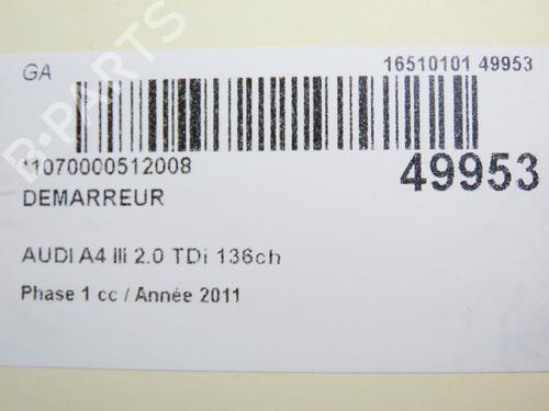 Starter AUDI A4 B8 (8K2) 2.0 TDI | BP28828974M8