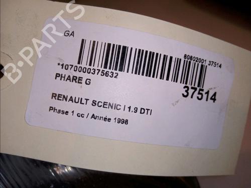 Used Left headlight Left headlight RENAULT MEGANE Scenic (JA0/1_) 1.9 dTi (JA0N) (98 hp) 23177750 23177750