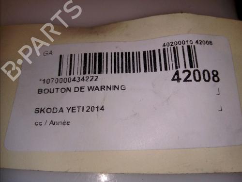 warning-switch-skoda-yeti-5l-20-tdi-5l0953235arbe-2009-2010-2011-2012-2013-2014-2015-2016-2017-12538305 main image