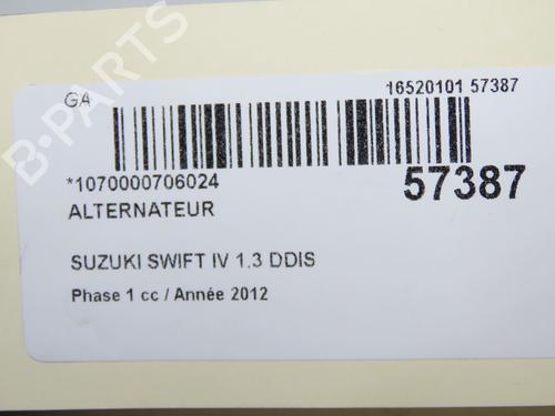 Alternator SUZUKI SWIFT IV (FZ, NZ) 1.3 DDiS (AZG413D, ZC02S, ZC92S) | BP33998698M7 - Image 4