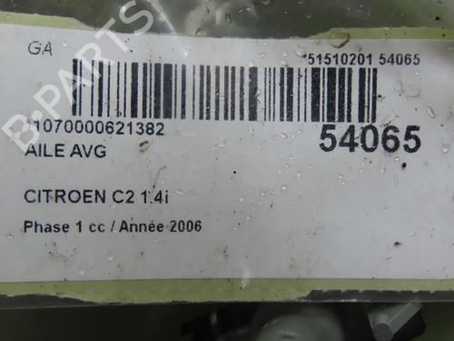 Left front fenders CITROËN C2 (JM_) 1.4 | BP29216034C41 