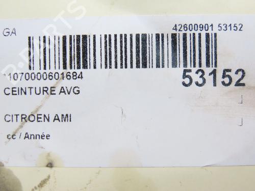 Front left seatbelt CITROËN AMI (9A_) Electric (9AZ2CA) | BP36494716I26 - Image 6