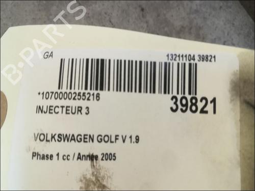Used Injector VW GOLF V (1K1) 1.9 TDI (90 hp) 9611448