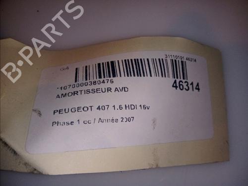 Used Right front shock absorber PEUGEOT 407 (6D_) 1.6 HDi 110 (6D9HZC, 6D9HYC) (109 hp) 11100189