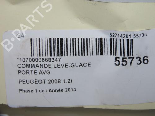 Venstre fortil elrude kontakt PEUGEOT 2008 I (CU_) 1.6 VTi (120 hp) 31179743