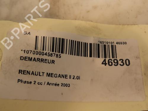Used Starter RENAULT MEGANE II (BM0/1_, CM0/1_) 2.0 16V (BM0U, CM0U) (135 hp) 16586271