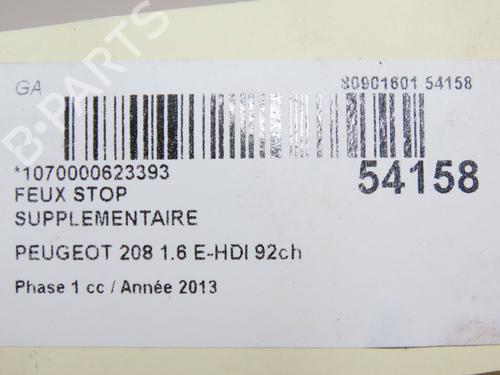 Third brake light PEUGEOT 208 I (CA_, CC_) 1.6 HDi | BP28802345L11 