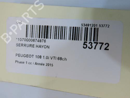 Tailgate lock PEUGEOT 108 1.0 VTi | BP36367712C101 - Image 4