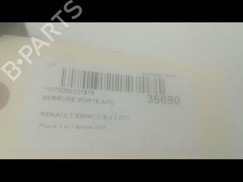 Used Rear right lock RENAULT ESPACE III (JE0_) 2.2 dCi (JE0S) (115 hp) 9599535