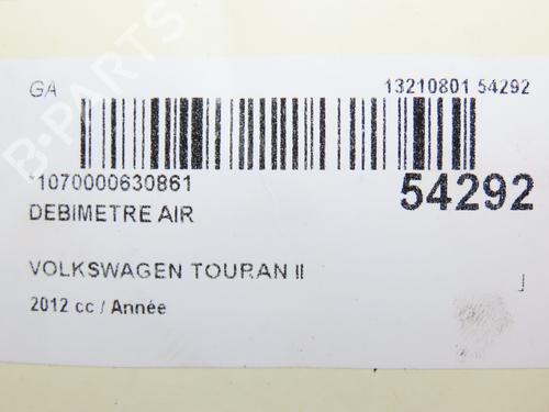 Used Mass air flow sensor VW TOURAN (1T3) 2.0 TDI (140 hp) 28828802