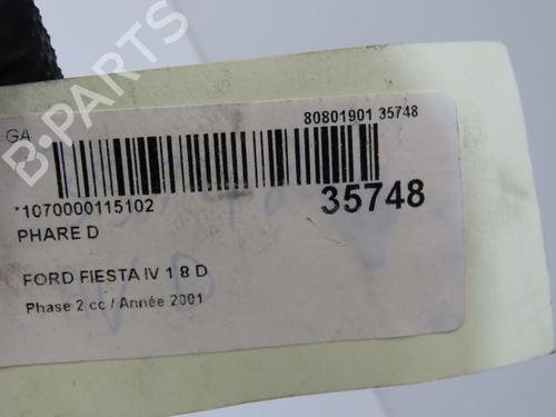 Used Right headlight Right headlight FORD FIESTA IV (JA_, JB_) 1.8 DI (75 hp) 34457060 34457060