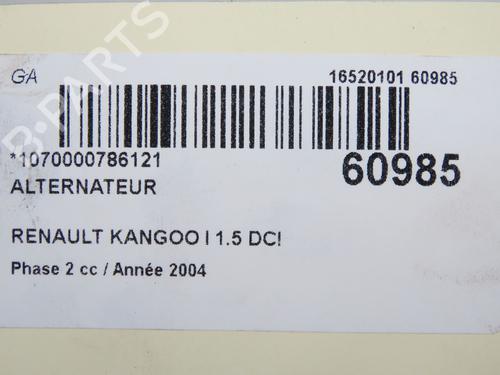 Alternator RENAULT KANGOO (KC0/1_) 1.5 dCi (KC07) | BP38527414M7 - Image 9