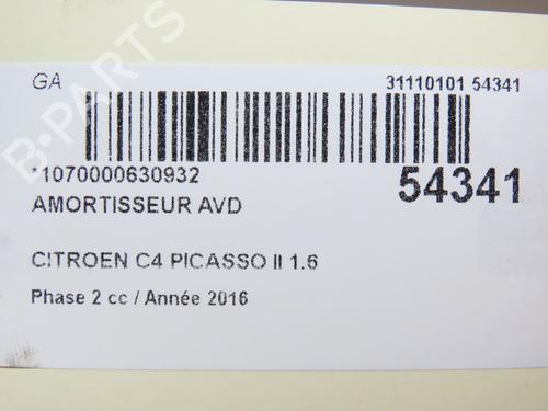 Right front shock absorber CITROËN C4 Picasso II 1.6 BlueHDi 120 | BP28801590M17 
