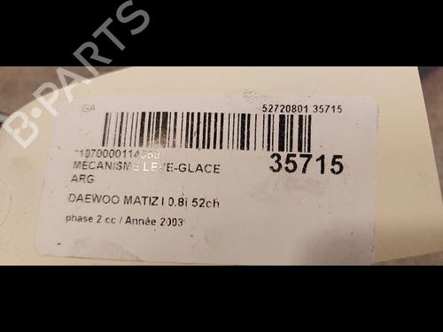 Rear left window mechanism DAEWOO MATIZ (M100, M150) 0.8 | BP23176671C24 