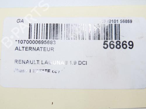 Used Alternator Alternator RENAULT LAGUNA II Grandtour (KG0/1_) 1.9 dCi (107 hp) 33279246 33279246