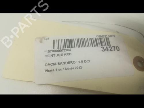 Used Rear right belt tensioner Rear right belt tensioner DACIA SANDERO 1.5 dCi (88 hp) 9595866 9595866