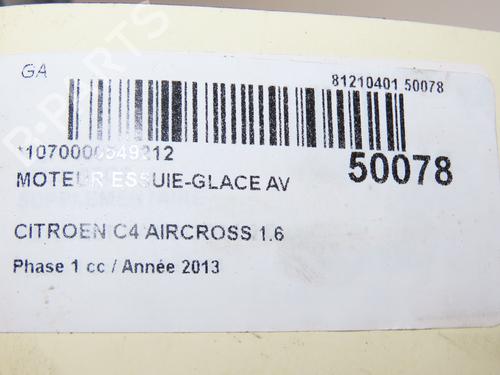 Used Front wiper motor CITROËN C4 AIRCROSS 1.6 HDi 115 (114 hp) 29318819
