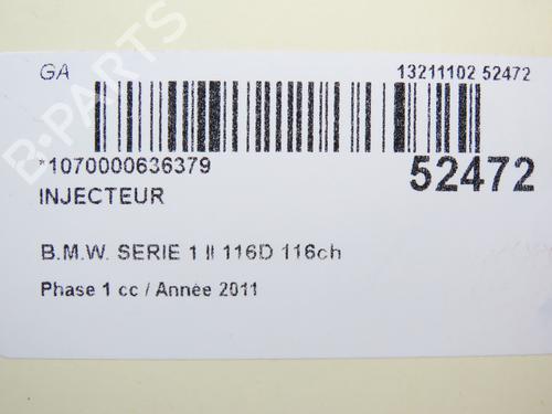 injector-bmw-1-f20-2011-2012-2013-2014-2015-2016-2017-2018-2019-28966888 main image