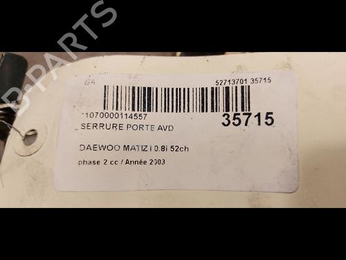 Front right lock DAEWOO MATIZ (M100, M150) 0.8 | BP23176377C97 - Image 3