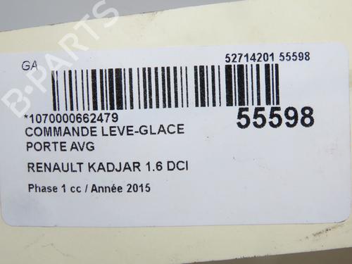 Left front window switch RENAULT KADJAR (HA_, HL_) 1.6 dCi 130 (HLA4) | BP33032206I27  - Image 5