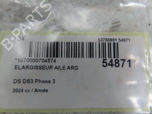 Elargisseur aile arrière gauche DS DS 3 / DS 3 CROSSBACK (UR_, UC_, UJ_) 1.2 PureTech 130 (URHNSS) (131 hp) 31865296