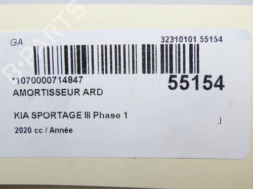 Right rear shock absorber KIA SPORTAGE IV (QL, QLE) 1.6 CRDi Eco-Dynamics+ | BP32432931M19 