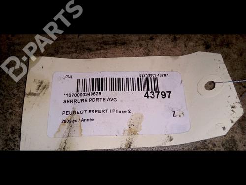 Front left lock PEUGEOT EXPERT (224_) 2.0 HDi | BP9716794C98 