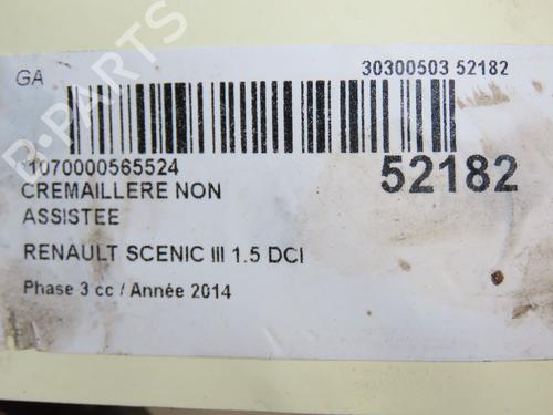 Steering rack RENAULT SCÉNIC III (JZ0/1_) 1.5 dCi | BP28829663M22