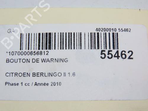 Warning switch CITROËN BERLINGO MULTISPACE (B9) 1.6 HDi 110 | BP29441710I22 