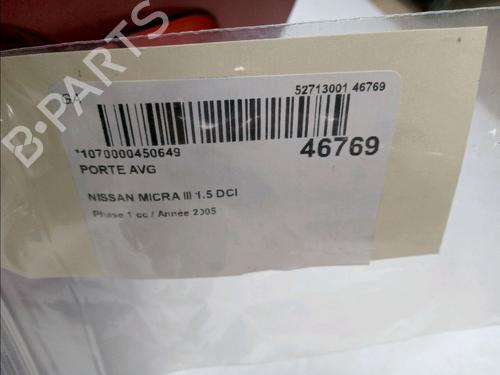 Left front door NISSAN MICRA III (K12) 1.5 dCi | BP14951479C2