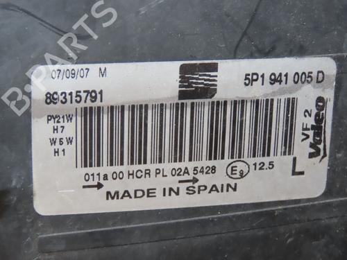 Left headlight SEAT ALTEA (5P1) 2.0 TDI 16V | BP28802257C28 