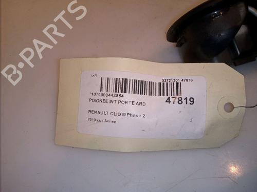 Used Rear right interior door handle Rear right interior door handle RENAULT CLIO III (BR0/1, CR0/1) 1.5 dCi (C/BR0G, C/BR1G) (68 hp) 13357048 13357048