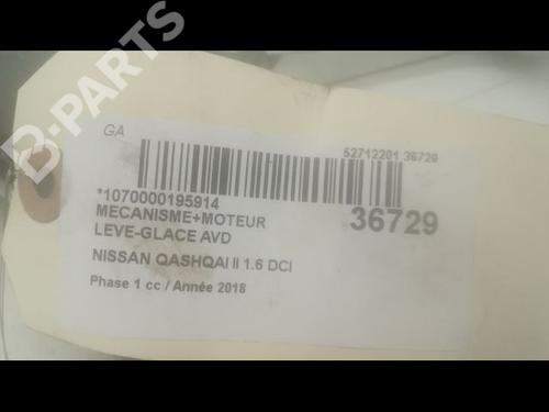 Front right window mechanism NISSAN QASHQAI II SUV (J11, J11_) 1.6 dCi | BP9603564C23 