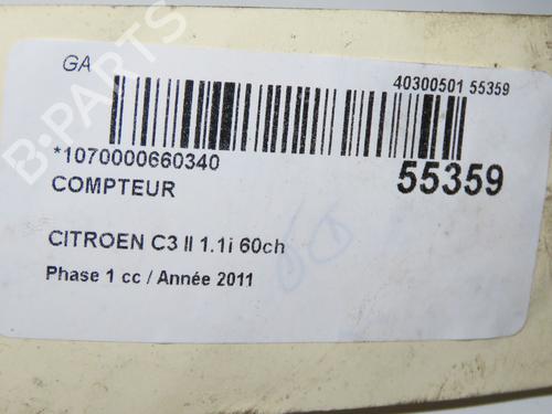Instrument cluster CITROËN C3 II (SC_) 1.1 i | BP31962043C47  - Image 5