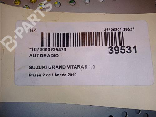 Radio SUZUKI GRAND VITARA II (JT, TE, TD) 1.9 DDiS All-wheel Drive (JT419, TD44, JB419WD, JB419XD,... | BP11101463E6 