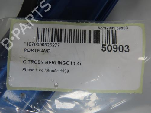 Right front door CITROËN BERLINGO / BERLINGO FIRST MPV (MF_, GJK_, GFK_) 1.4 i (MFKFX, MFKFW, GJKFWB, GJKFWC, GFKFWC) | BP22692695C3 