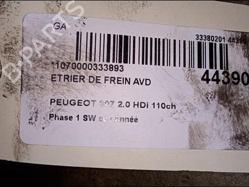 right-front-brake-caliper-peugeot-307-break-3e-2002-2003-2004-2005-2006-2007-2008-2009-23173949 main image