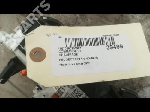 Climate control PEUGEOT 208 I (CA_, CC_) 1.4 HDi | BP9607884I5 